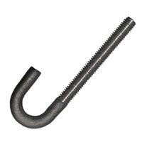 3/8"-16 X 4"  J-Bolt, Carbon Steel, Plain